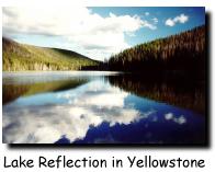 Lake Reflection in Yellowstone