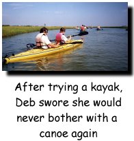 Deb and I kayaking