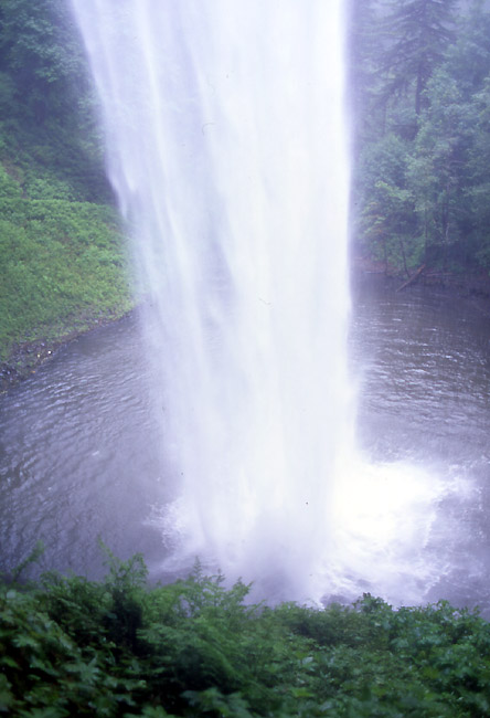 behind silver falls