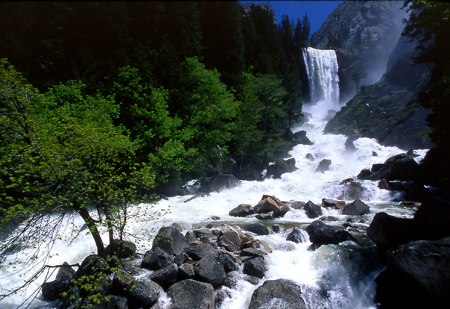 vernal fall and stream
